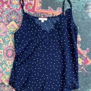 Women’s blue sleeveless blouse